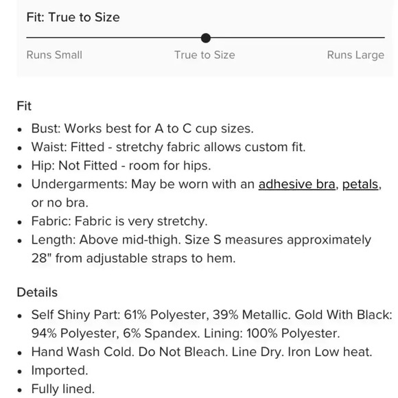 Lulu’s womens XS Keeps Getting Better Gold metallic Skater summer party Dress - Picture 13 of 13